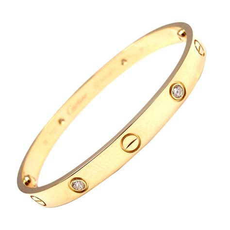 cartier love bracelet 4 diamond|cartier love bracelet four diamonds.